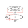 Trux Accessories TRUX M1 Style Marker Light - Amber (10 Diodes) - TLED-G4XA