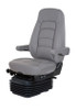 Bostrom Leather Wide Ride with Serta - High Back (Grey)