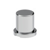 3/4" X 1-1/4" Chrome Plastic Flat Top Nut Covers - Push On (10 Pack)