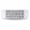 2" x 6" Clear Red Rectangular LED Light (20 Diodes)