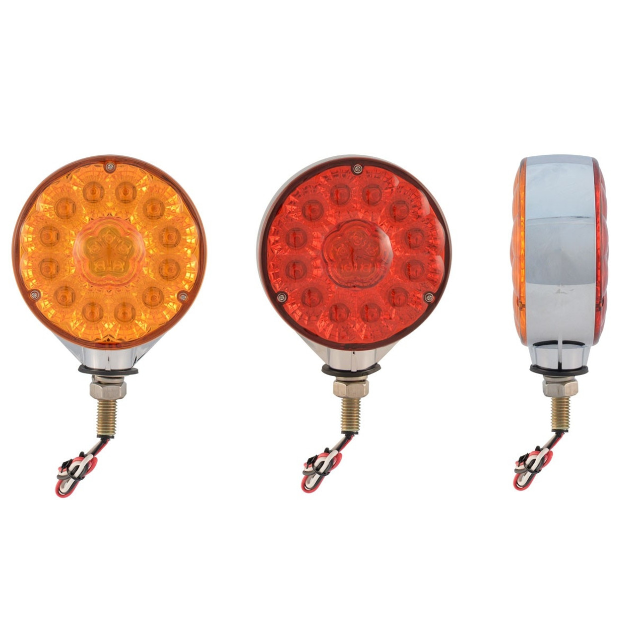 Super Diode Double Face Round LED Marker/Turn Signal (Trux