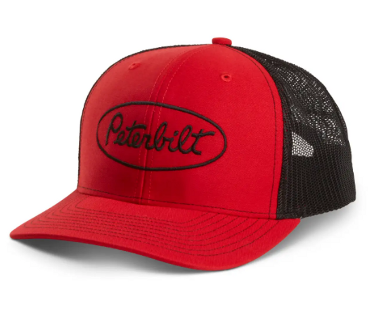 【TLLDAWN】PIERCE LOGO TRUCKER CAP RED Red/Black Peterbilt Hat - Big Logo 1447879-00