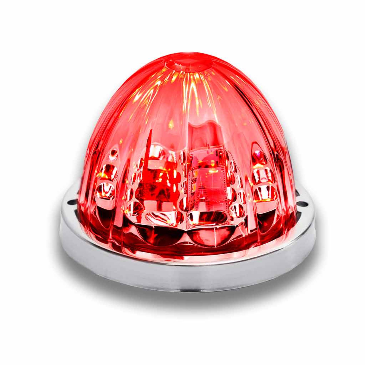 Star Burst Watermelon Light - Clear Red (19 Diodes)