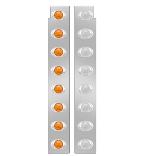 Phoenix Design Amber/Clear Front Air Cleaner Lights (7)