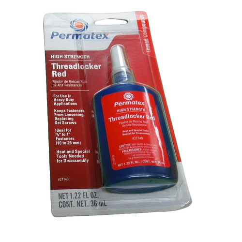 Permatex High Strength Thread Locker - Red - 1.22 fl oz