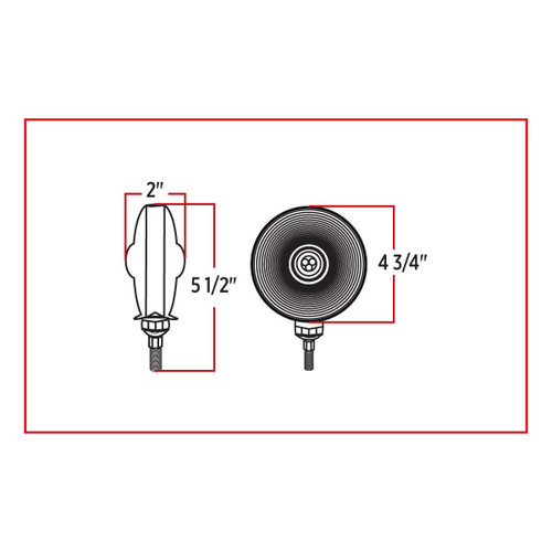 Trux Accessories Ol-Skul Double Face Combination  LED - 38 Diodes