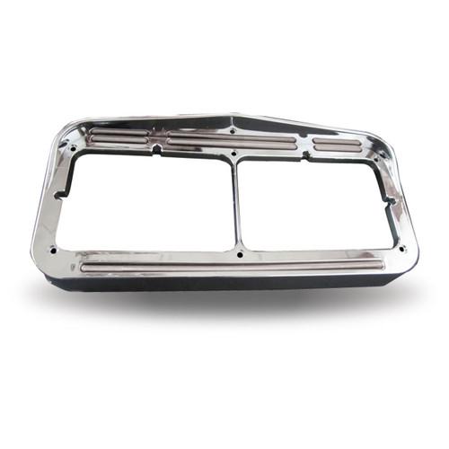Trux Accessories TRUX Universal Rectangular Flatline Headlight Bezel - Clear Amber - TU-1029