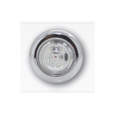 Phoenix Design 3/4" Button Light, Single Diode With Chrome Bezel