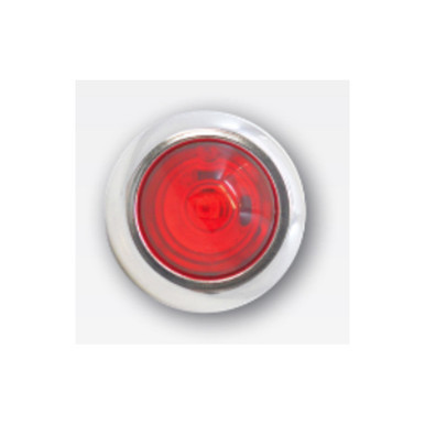 Phoenix Design 3/4" Button Light, Single Diode With Chrome Bezel