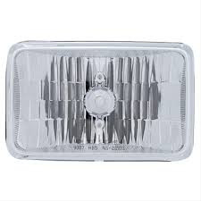 4X6 HI Beam Only Crystal Headlight 9007 Bulb