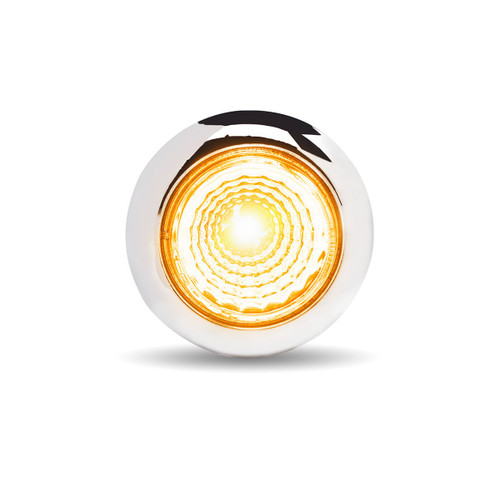 Mini Button Dual Revolution Amber/Red LED with Reflector (1 Diode)