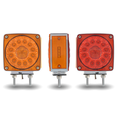 Super Diode Double Face Double Post Square LED- Driver Side