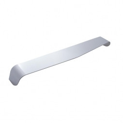 14 3/4in Stainless Dual Headlight Visor - Smooth
