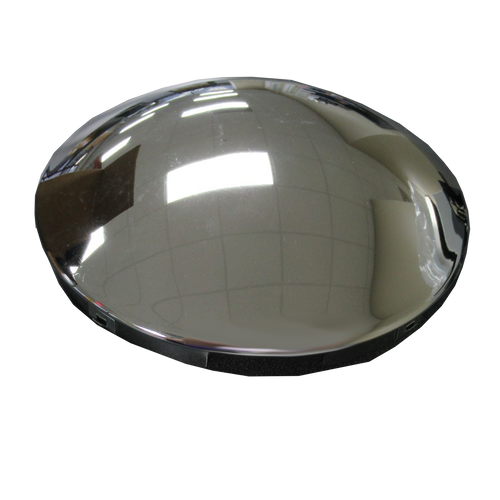 Trux Accessories Chrome Metal Front Hubcap with 5 Notches