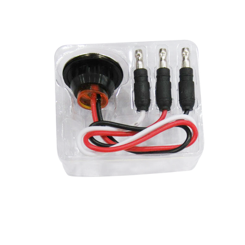 Trux Accessories Mini Button Amber LED Light - 3 Wire