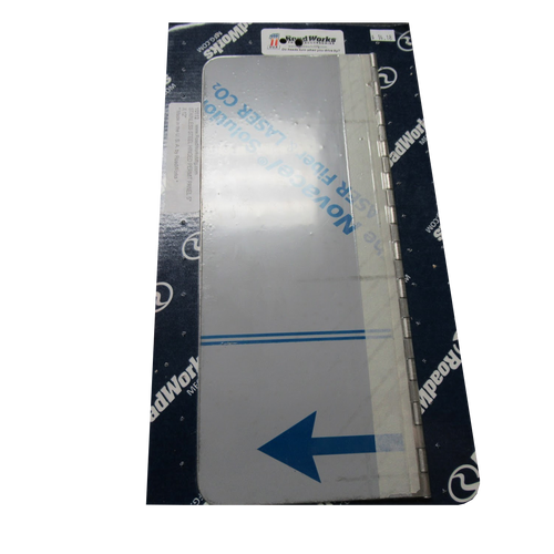 Roadworks Stainless Steel Hinged Permit Panel 5in x 12in