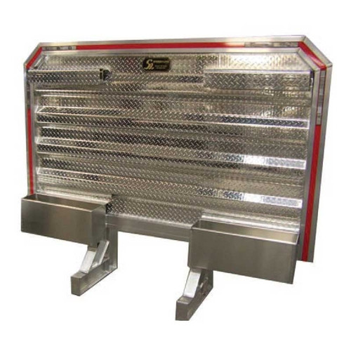 Sturdy-Lite Cab Rack, 68"T X 80"W with 2 Chain Hangers with 2 Chain Trays