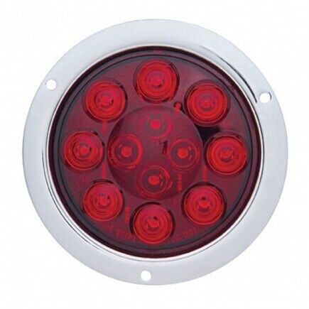 United Pacific Red Lens 12 LED Deep Dish Light
