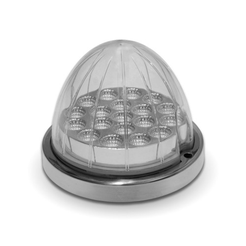 Trux Accessories TRUX Dual Revolution Amber/Red Watermelon LED with Reflector Cup & Lock Ring (19 Diodes) - TLED-WXAR