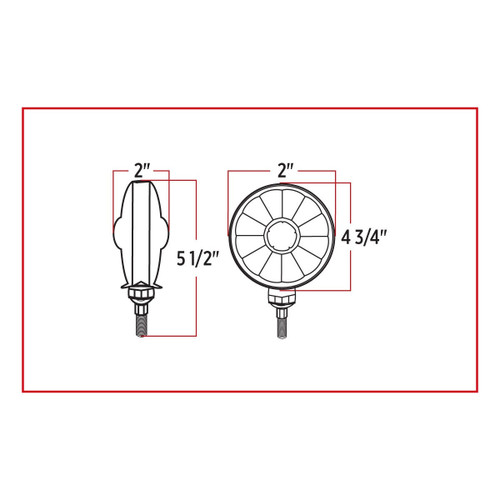 Super Diode Double Face Round LED Marker/Turn Signal (Trux Accessories) Super Diode Double Face Round LED Marker/Turn Signal (Trux Accessories)