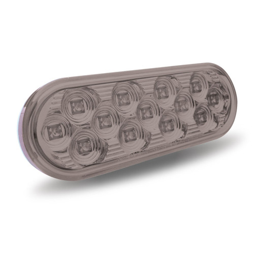 TRUX Oval Mirror Clear Amber Light 13 Diodes (Trux Accessories) - TLED-OBMCA