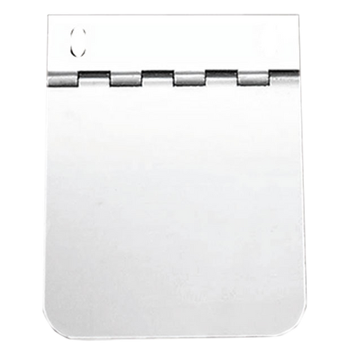 Roadworks Stainless Steel Hinged Permit Panel 4in x 4in