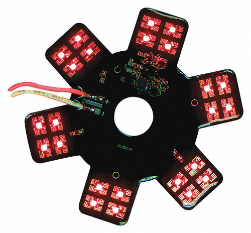 TRUX 5" Star Red LED Air Breather Lights (24 Diodes) (Trux Accessories) - TLED-X3R