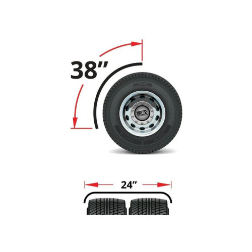 38" Triangle Mount Low Rider Quarter Fender Kit