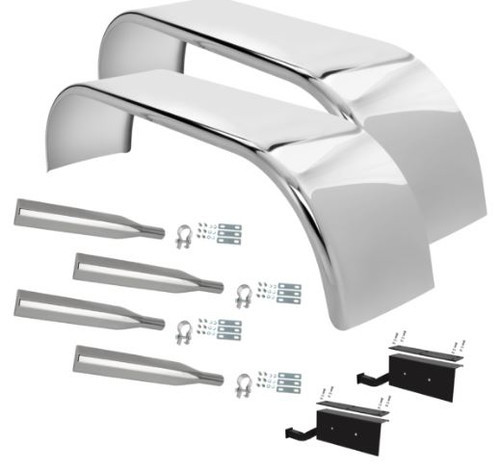 38" Triangle Mount Low Rider Quarter Fender Kit