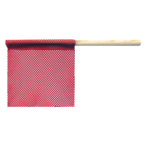 SafeTruck Red Staff Flag, 18x18