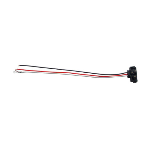 United Pacific 3 Wire Pigtail with 3 Prong Right Angle Plug, 12" Lead