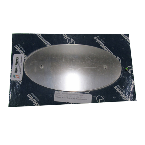 Roadworks SS PB Logo Trim inHaloin