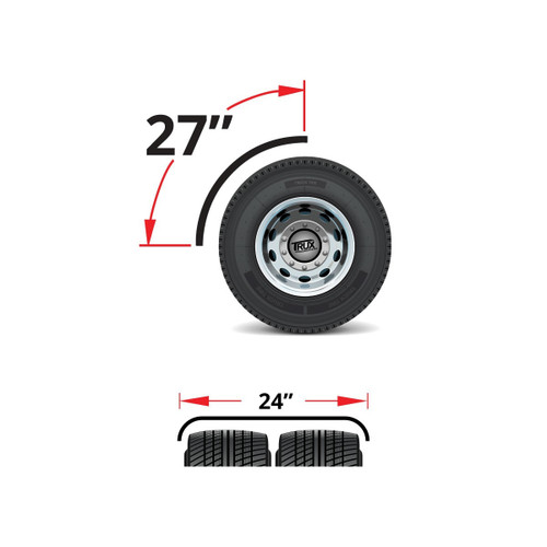 Trux Accessories Quarter Fenders - 27"