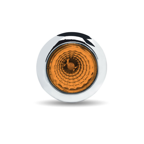 Trux Accessories TRUX Mini Button Amber LED with Reflector & Silicone Locking Ring (1 Diode) - TLED-B1A
