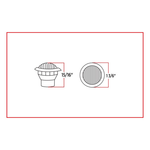 Trux Accessories TRUX Mini Button Amber LED  (2 Wire) - TLED-B2A