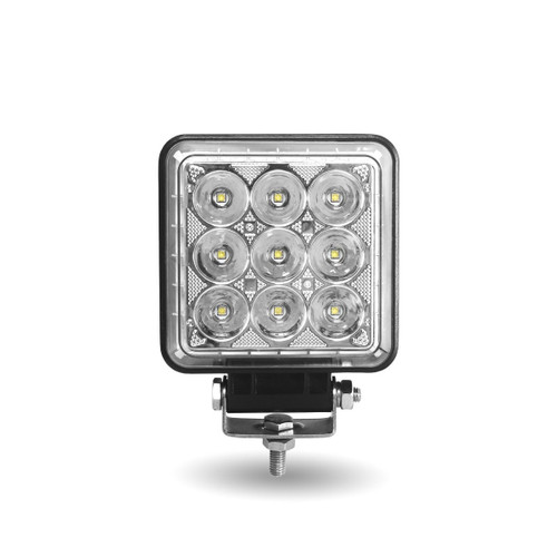 Trux Accessories Next Generation Universal White Square Work Light with 360 Degree Side Diodes (33 Diodes)