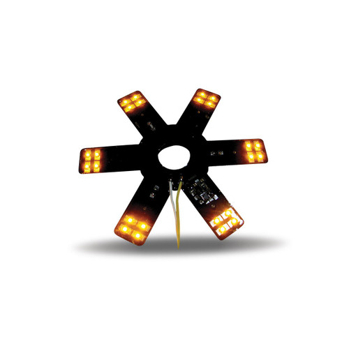 Trux Accessories TRUX 8" Star Amber LED for 15" Donaldson & Vortox Air Breather (24 Diodes) - TLED-X1A