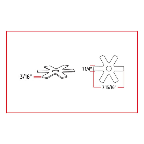 TRUX 8" Star Amber LED for 15" Donaldson & Vortox Air Breather (24 Diodes) - TLED-X1A