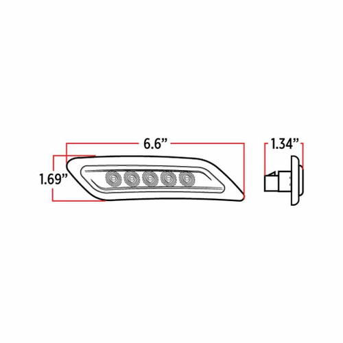 Trux Accessories Peterbilt Driver Door Marker Light