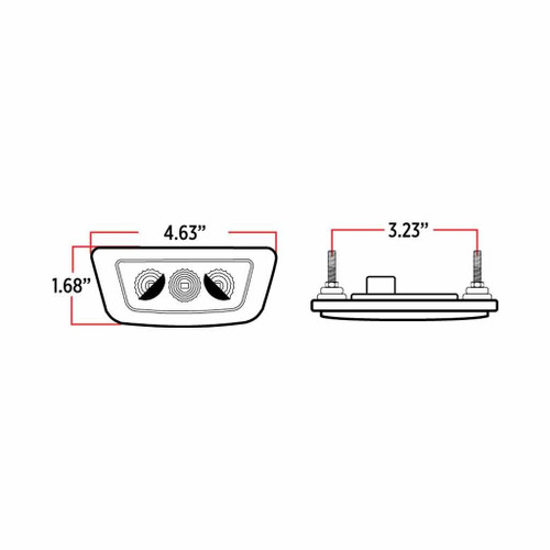 Trux Accessories Cab Marker Light - Clear Amber