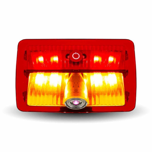 Trux Accessories LED Projector 6-color Interior Door Logo Light with Oval USA Flag Image - Driver