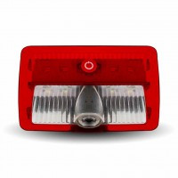 Trux Accessories LED Projector 6-color Interior Door Logo Light with Oval USA Flag Image - Driver