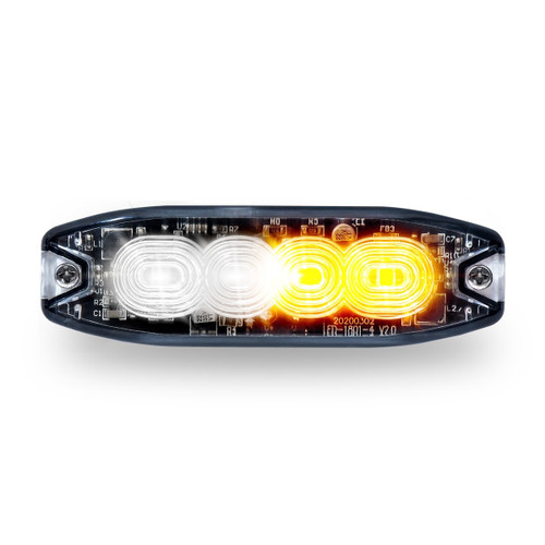 Trux Accessories Amber/White LED Class 1 Low Profile Warning Strobe