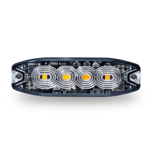 Trux Accessories Amber/White LED Class 1 Low Profile Warning Strobe