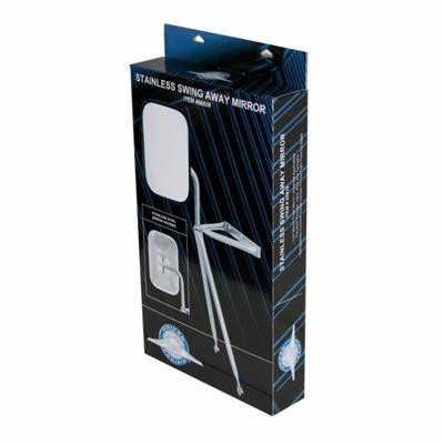 United Pacific Stainless Steel Swing Away Mirror