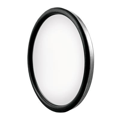 United Pacific 8-1/2" Stainless Steel 320R Convex Mirror - Offset Mounting Stud - Heated