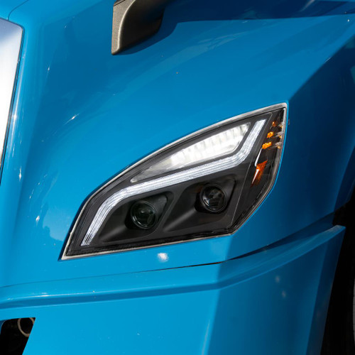 United Pacific Blackout LED Projection Headlight with LED Position Light and Turn Signal