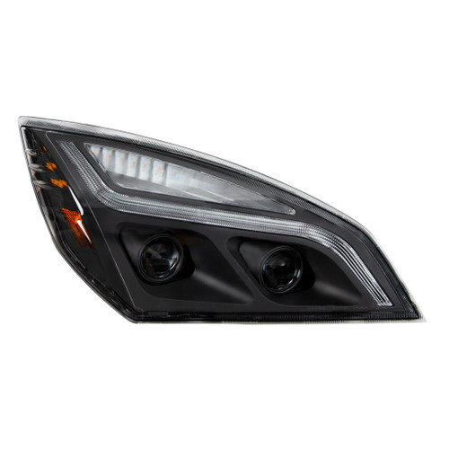 United Pacific Blackout LED Projection Headlight with LED Position Light & Turn Signal - Passenger