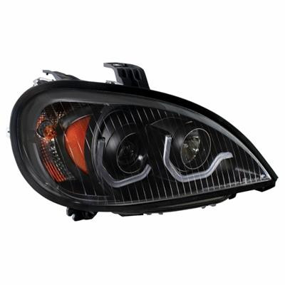 United Pacific Blackout Projection Headlight with Dual Function Light Bar - Passenger