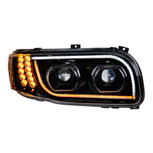 High Power LED Headlight with 16 LED Turn and 57 LED Turn Bar - Passenger
